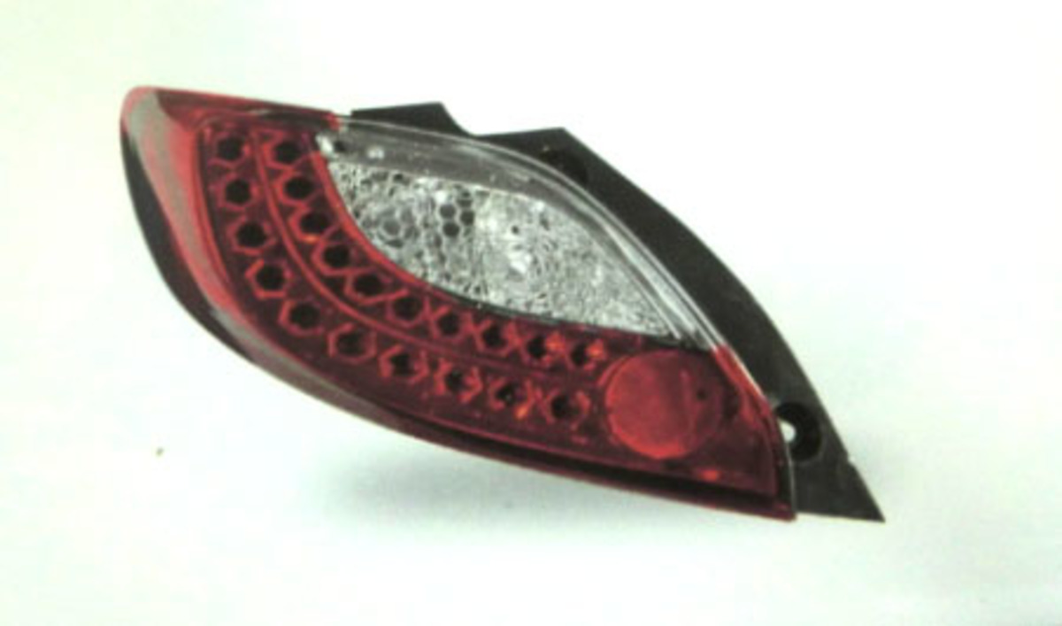 2008/05-2014 MAZDA 2 LED晶鑽紅白 尾燈